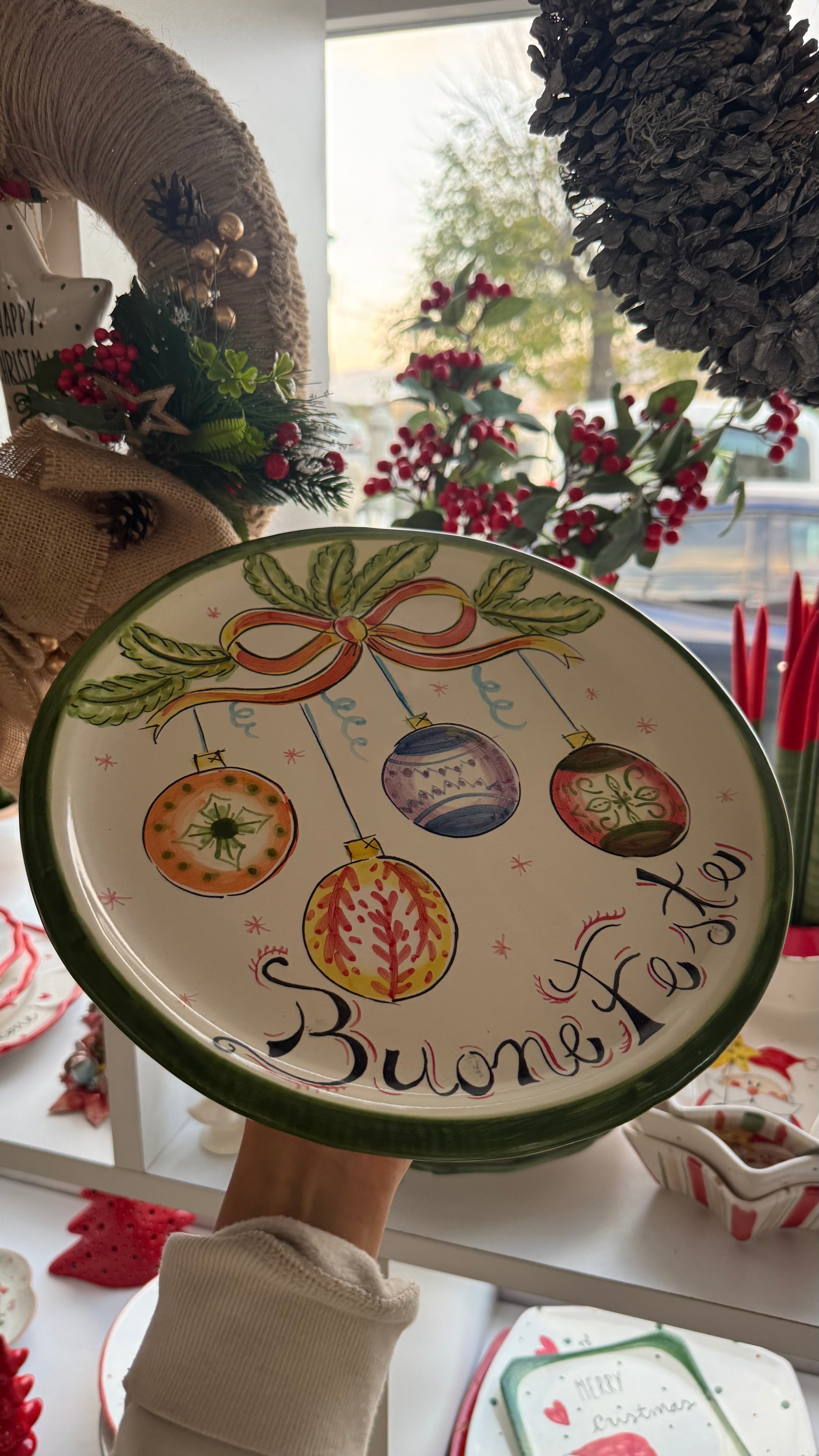 PIATTO VASSOIO BUONE FESTE