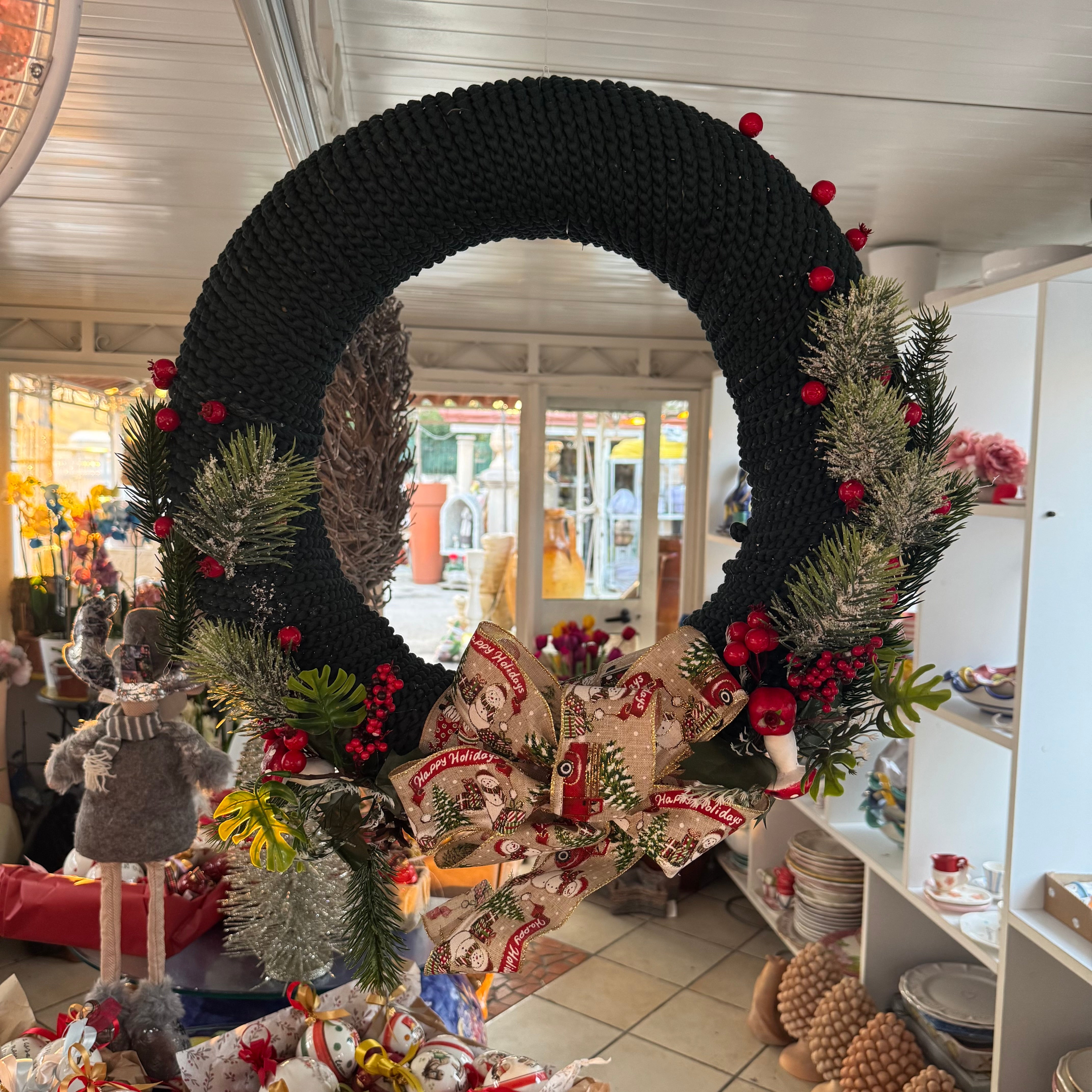 GHIRLANDA CON FIOCCO