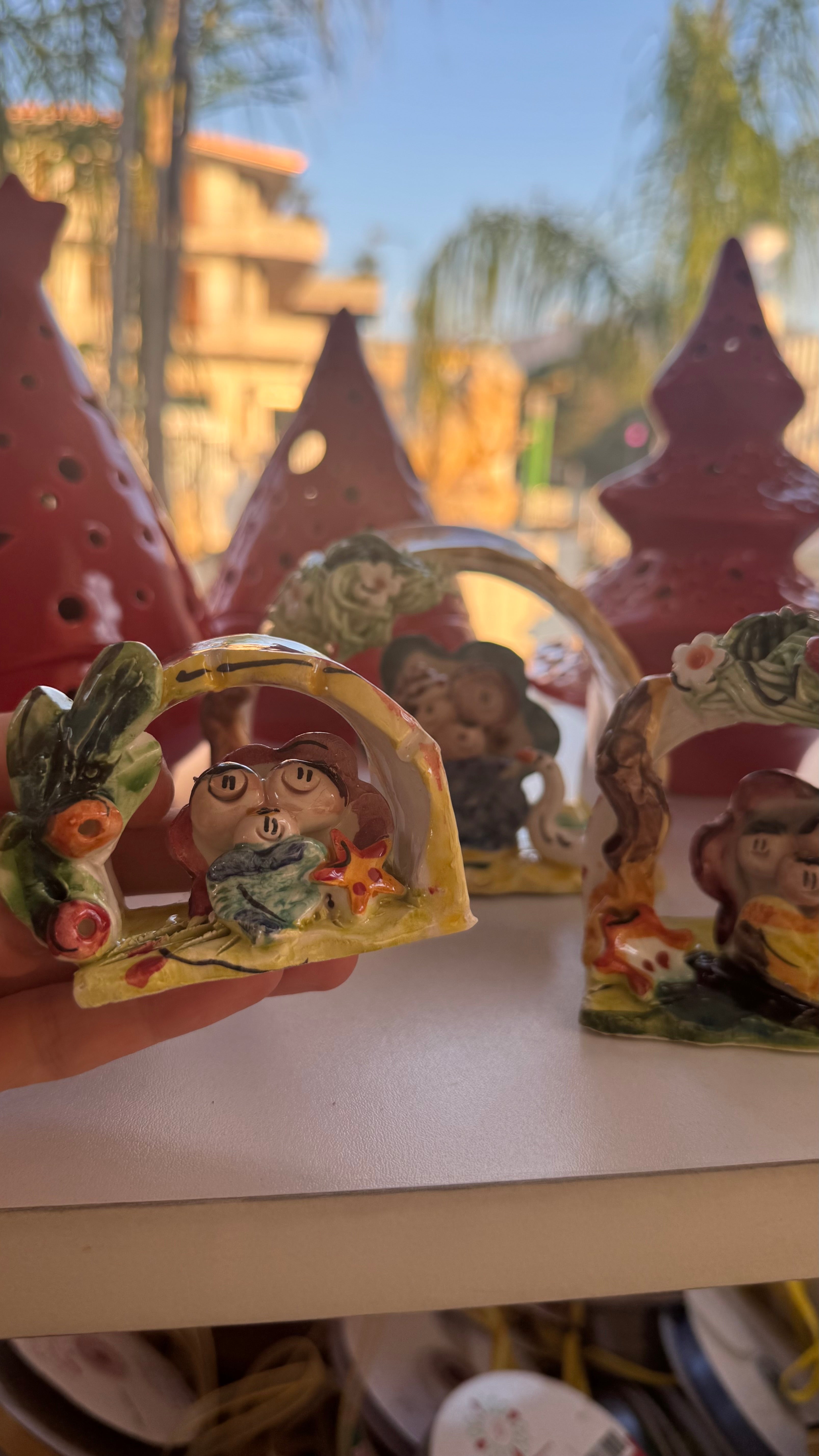 PRESEPI STILIZZATO DIPINTO