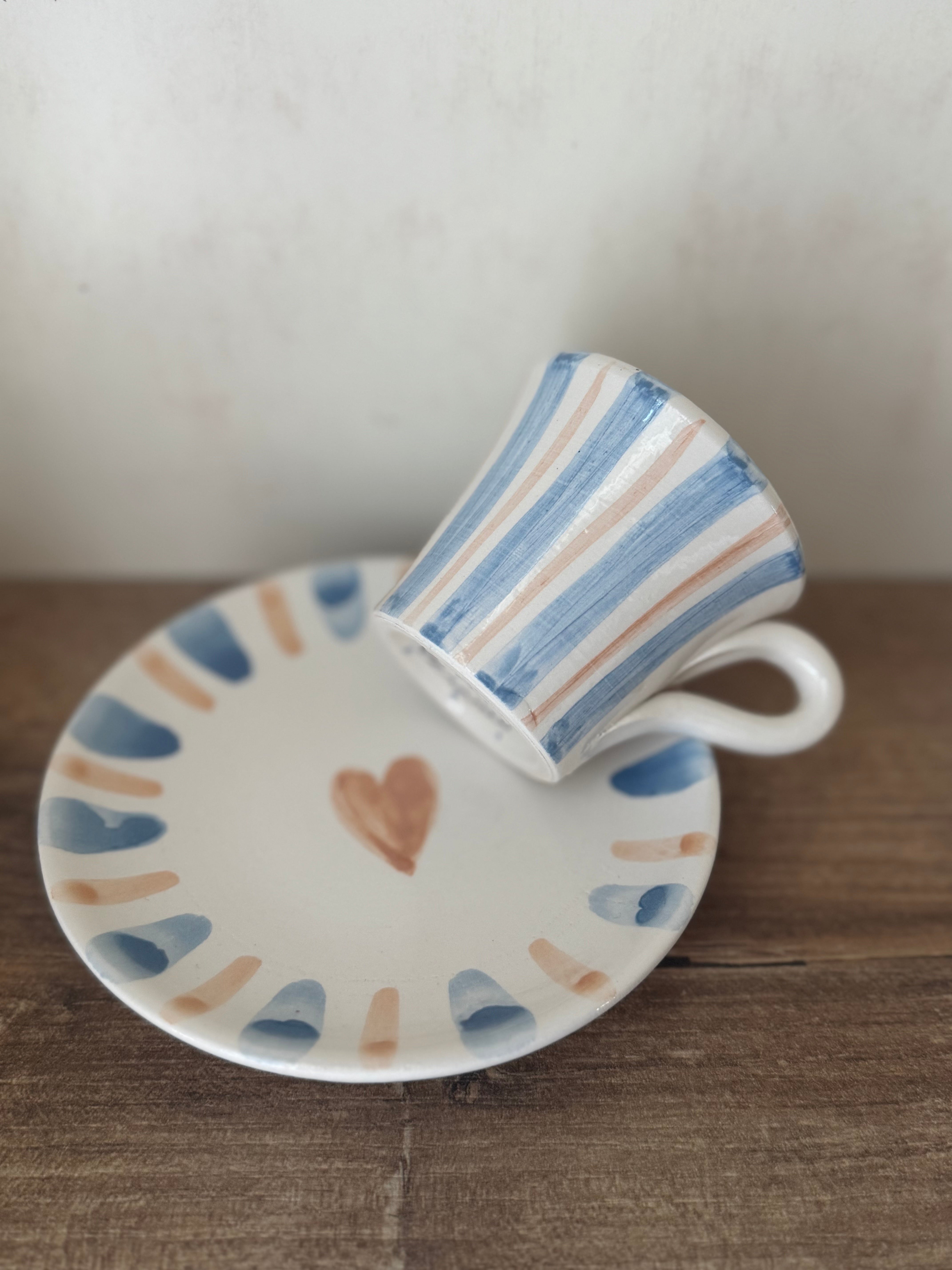 Tazzina con piattino super cute