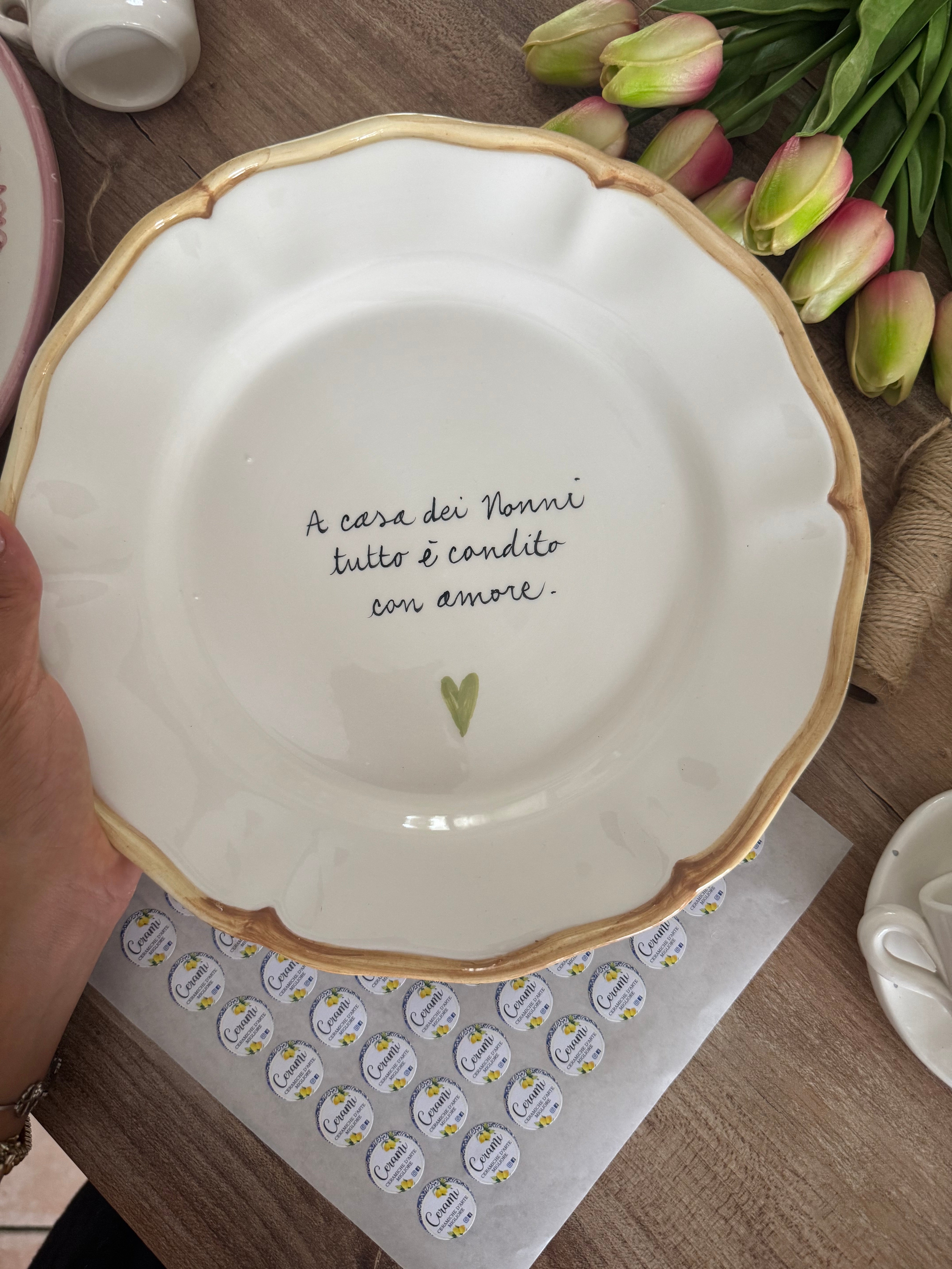 Piatto dessert casa dei nonni💚