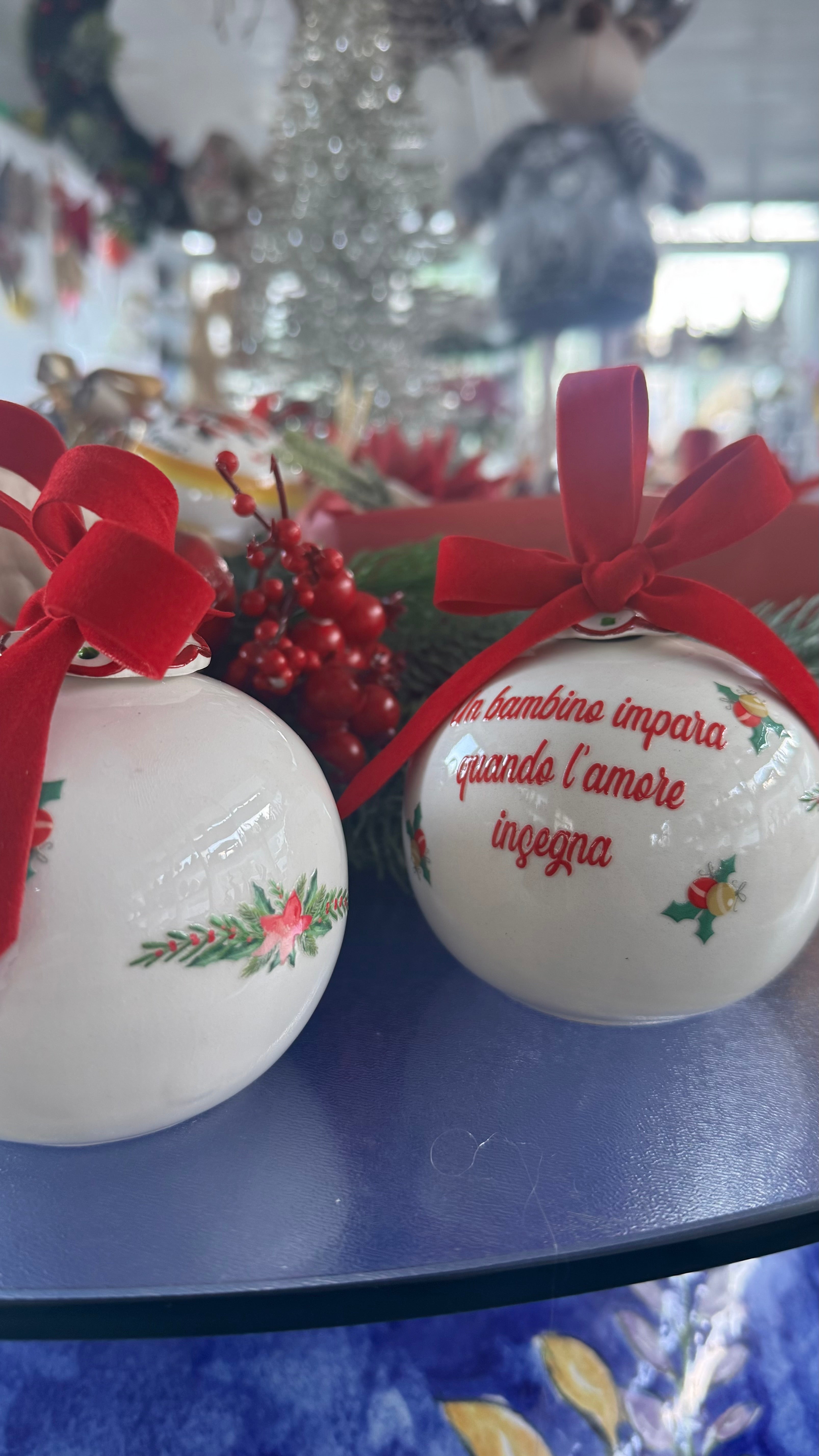 Palle d’appoggio con frase