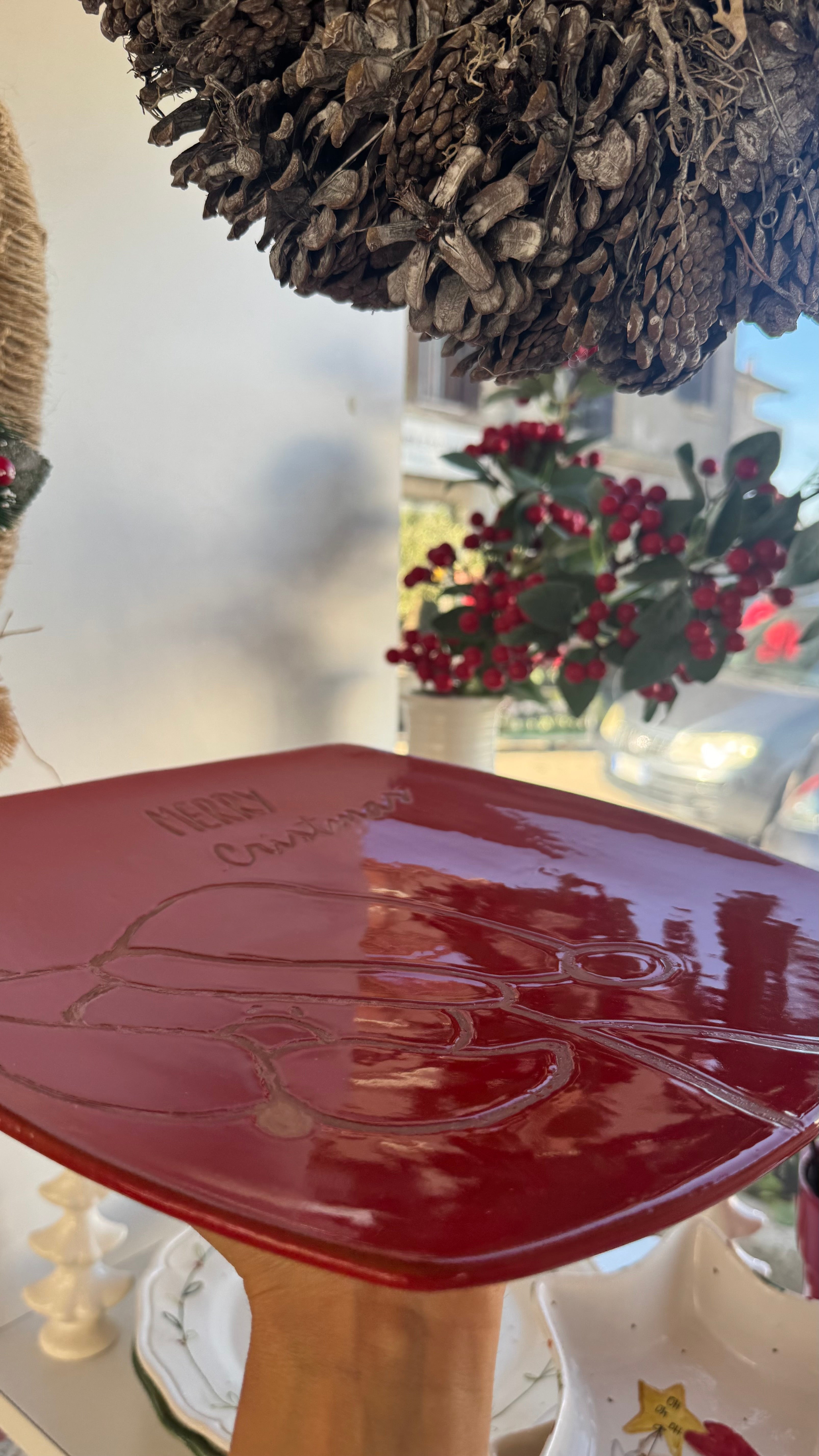 PIATTO QUADRO BABBO NATALE