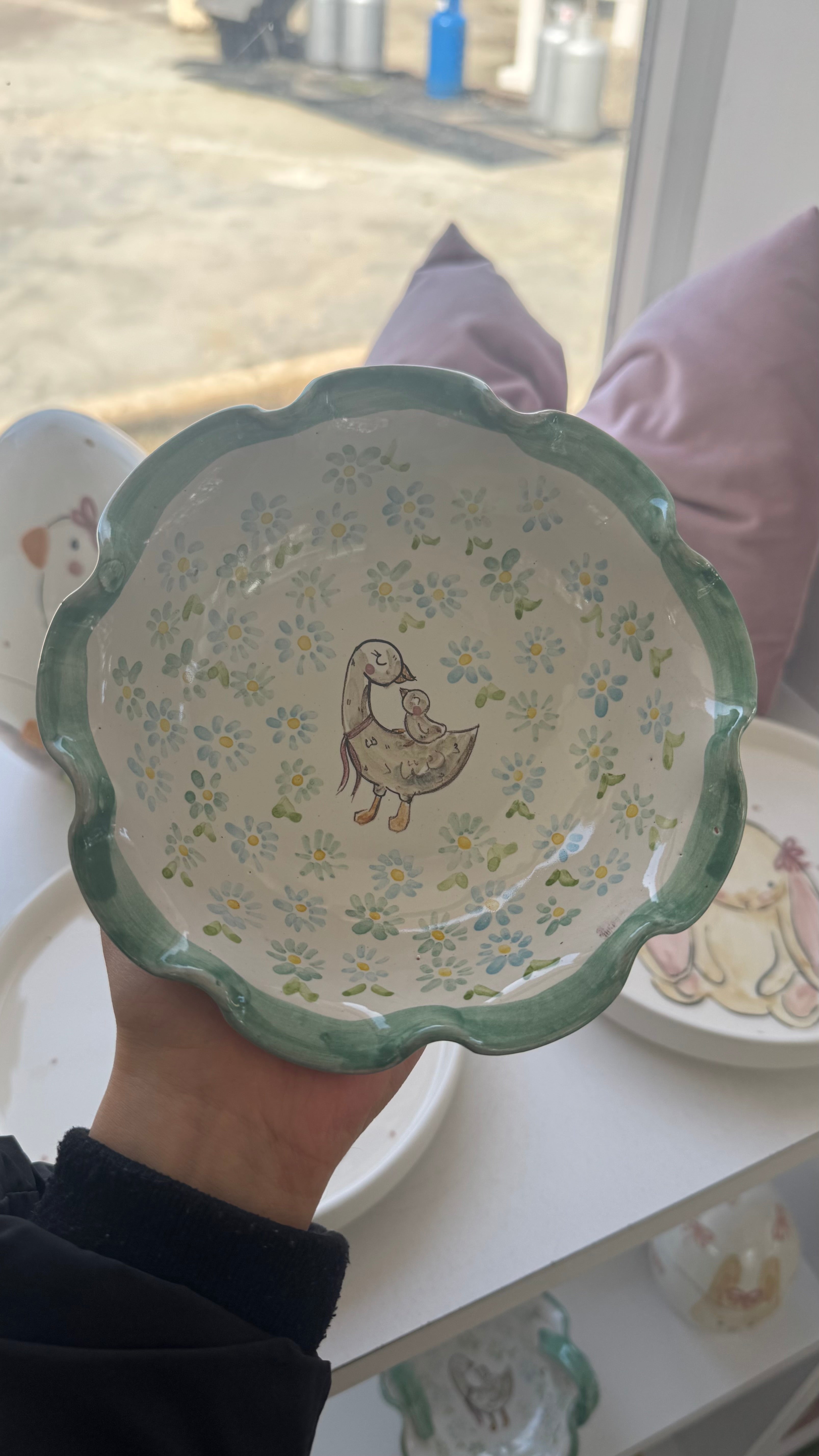 Porta cioccolatini smerlato tiffany