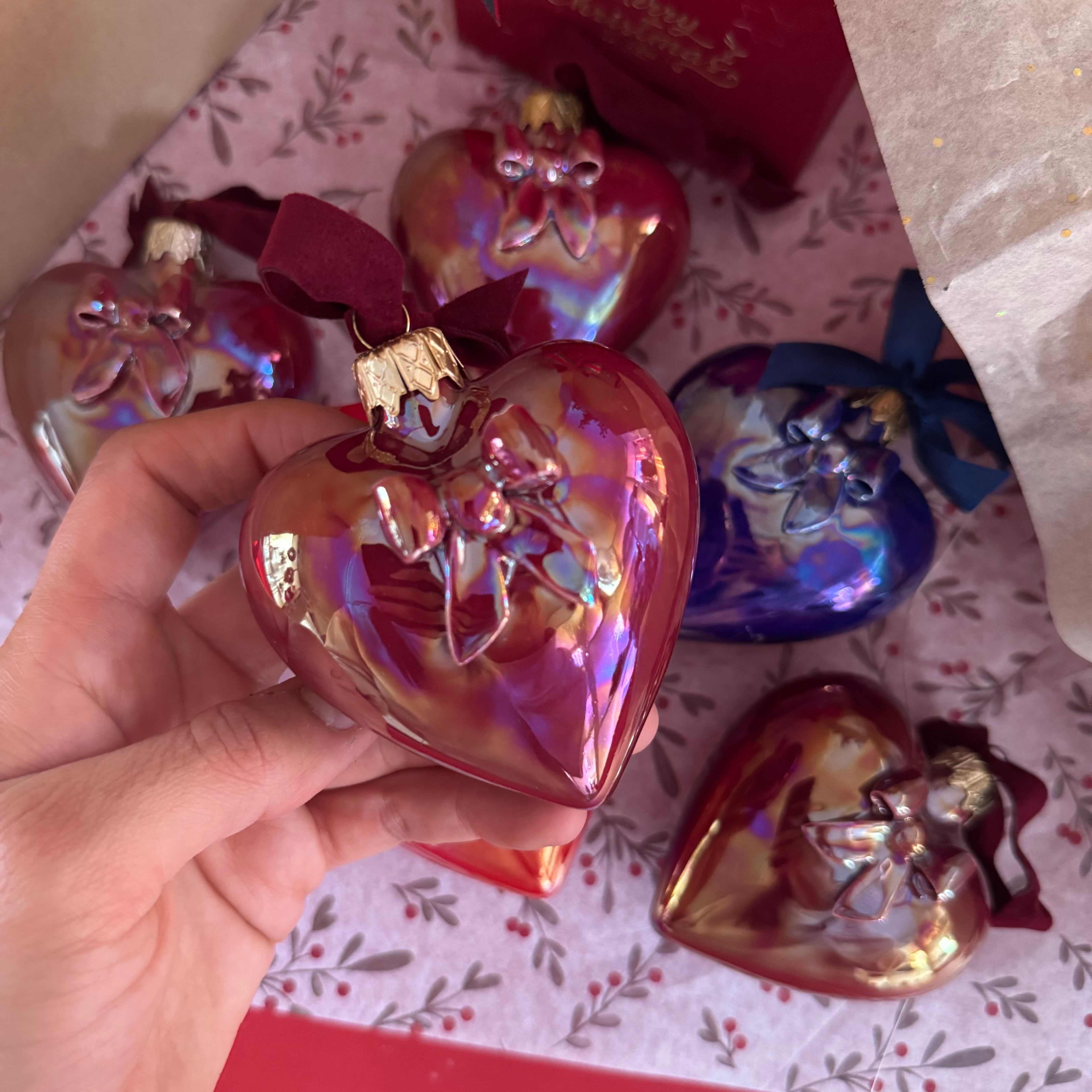 CUORE CIONDOLO CON FIOCCO