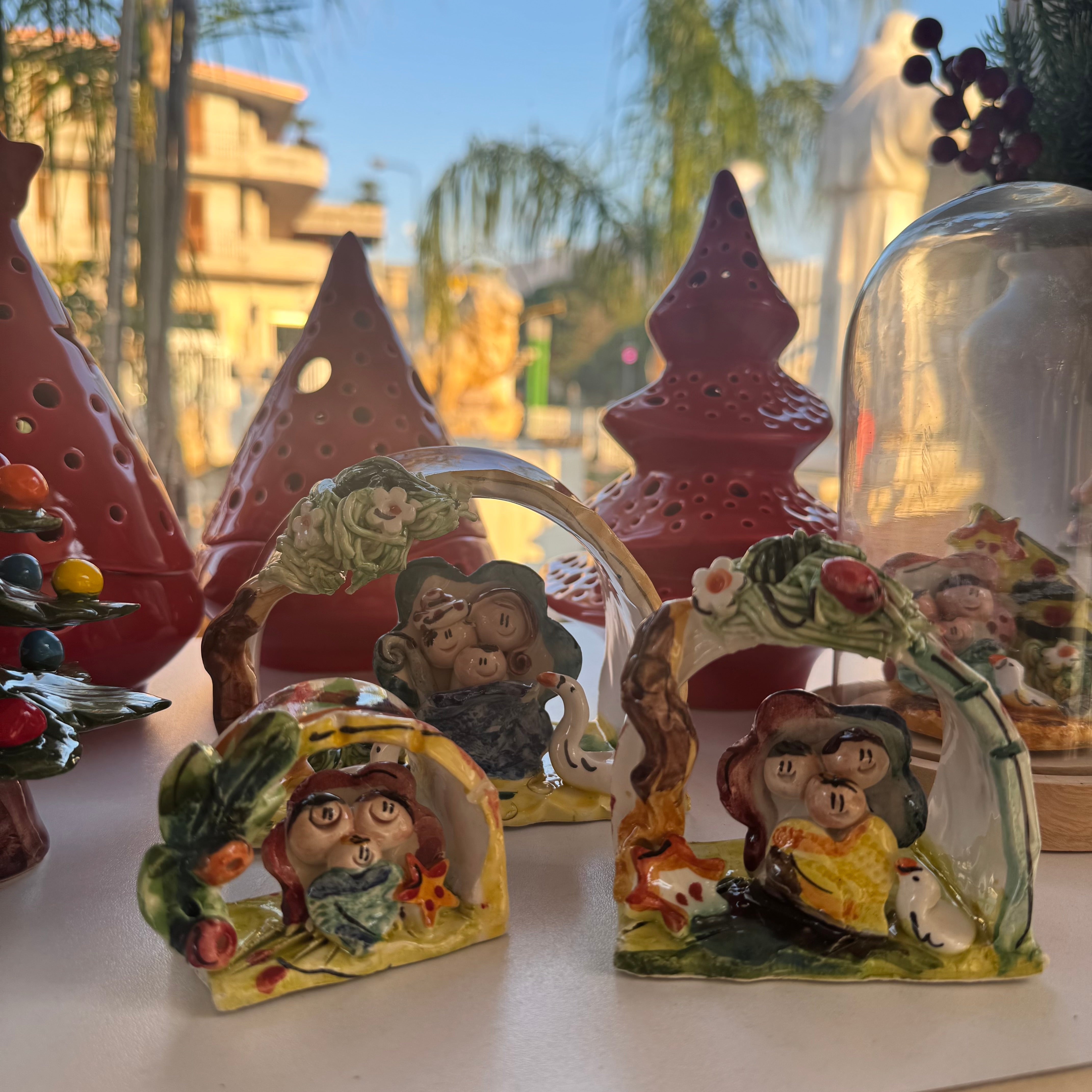 PRESEPI STILIZZATO DIPINTO