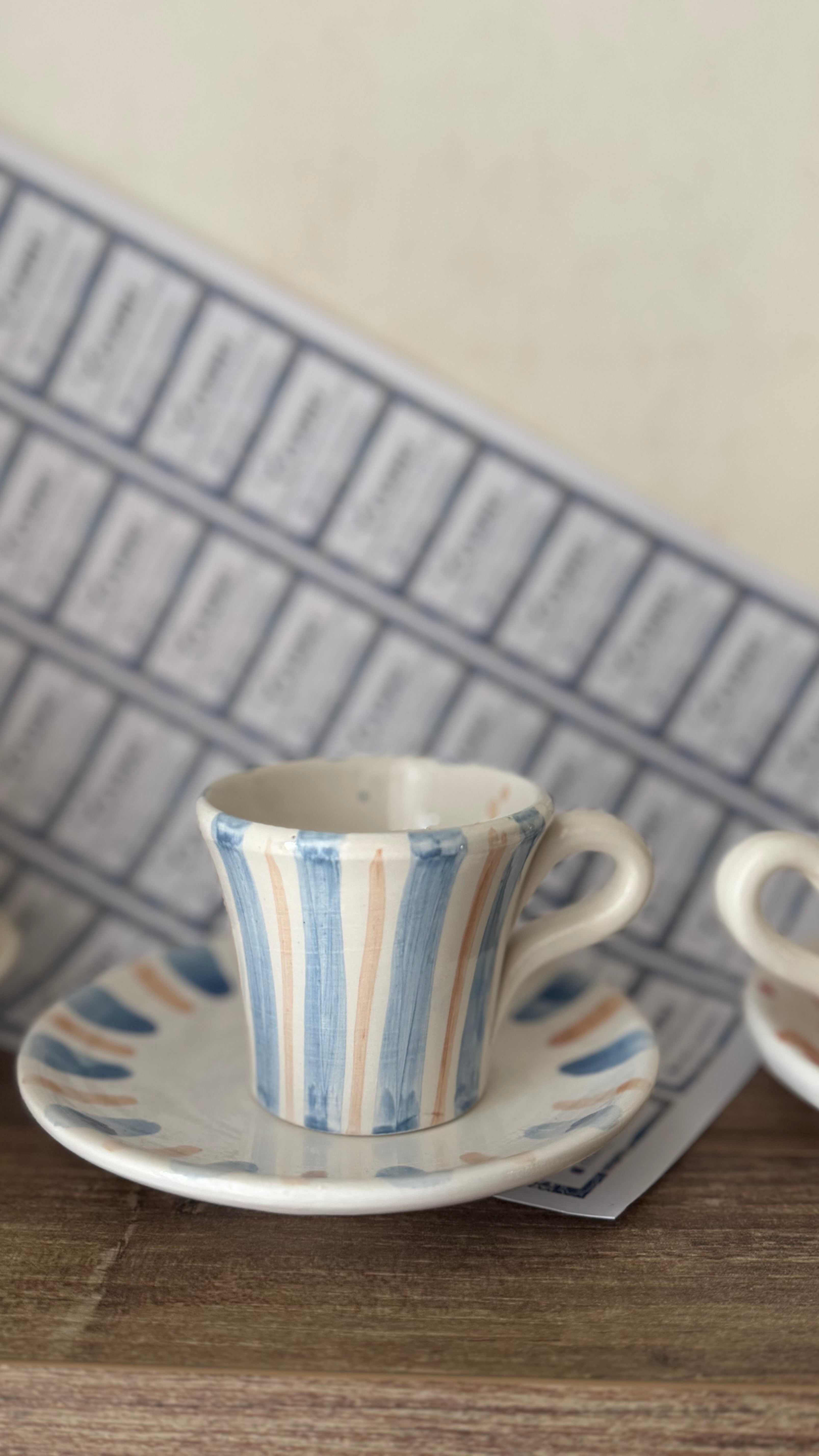 Tazzina con piattino super cute