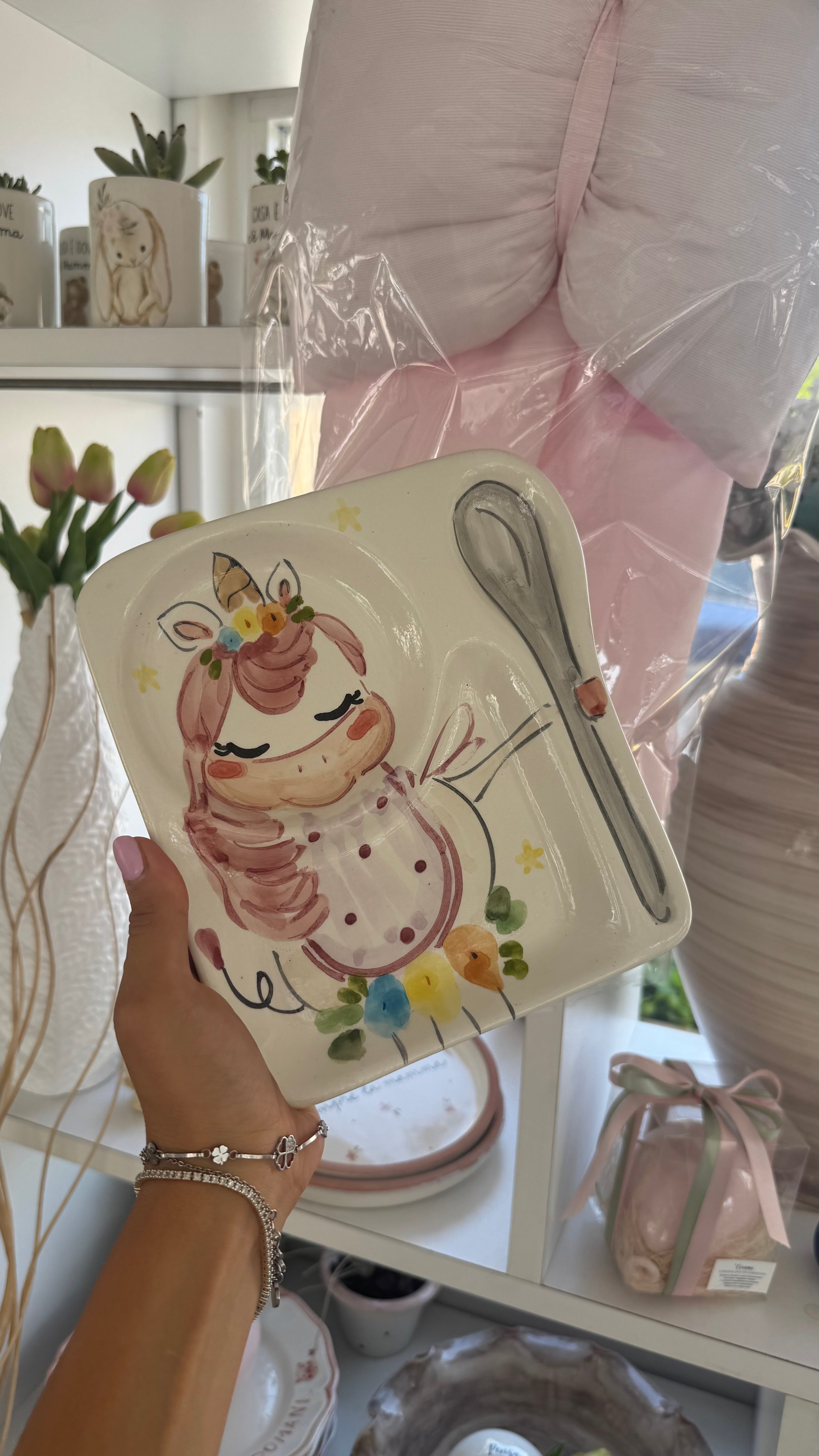 Piatto pappa unicorno