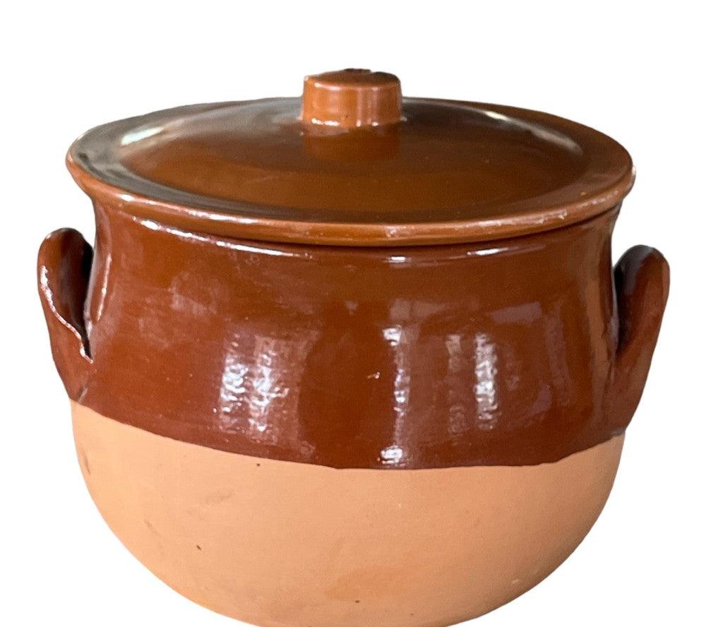 PENTOLA TERRACOTTA CON COPERCHIO